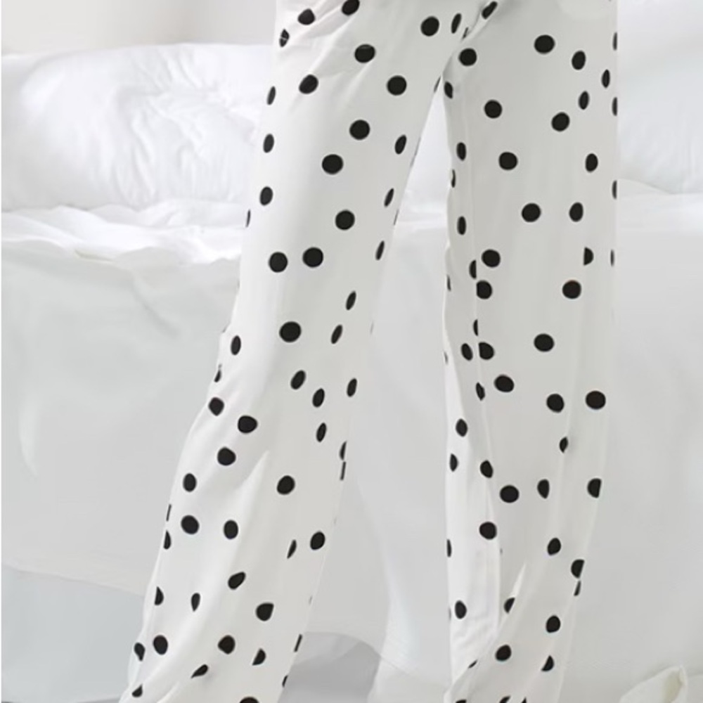 Soma Black and White Polka Dot Pajama Pants